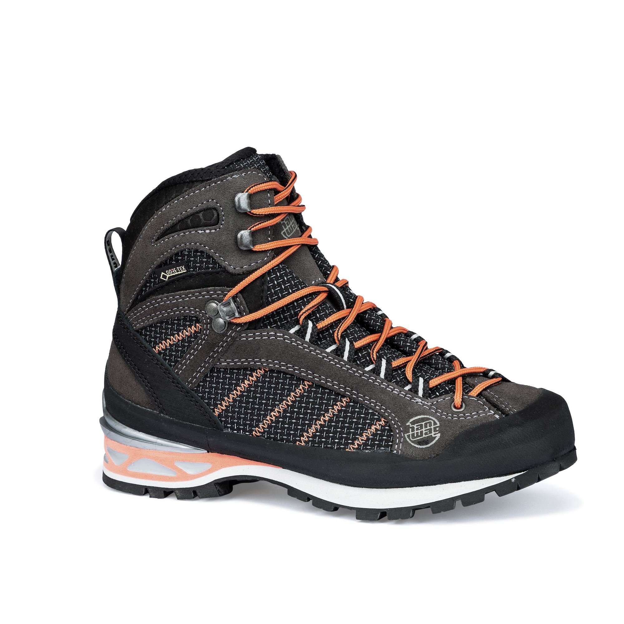 Hanwag Women's Makra Combi GTX Mountaineering Boots Deep Grey/Orange KRSQA8234